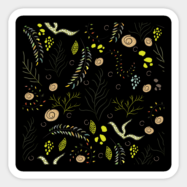 Algae Pattern Sticker by KristinaStellar 